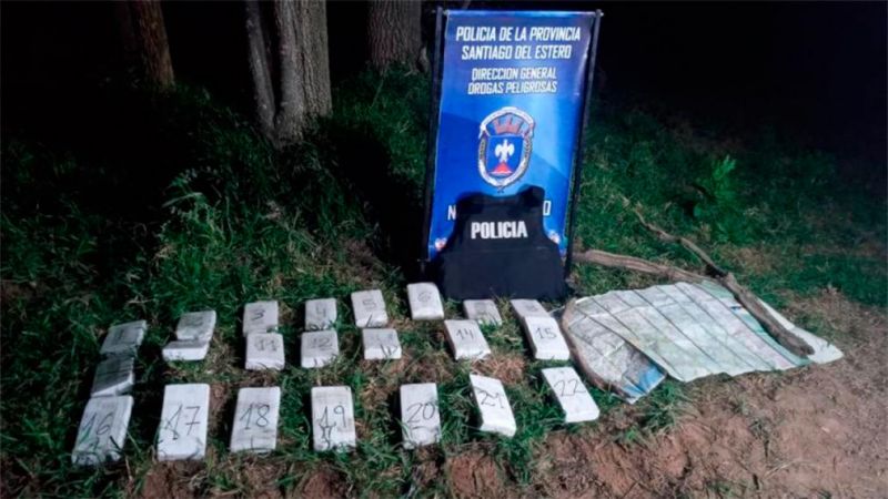 Atraparon a los dueños de los 23 kilos de cocaína abandonada en Otumpa