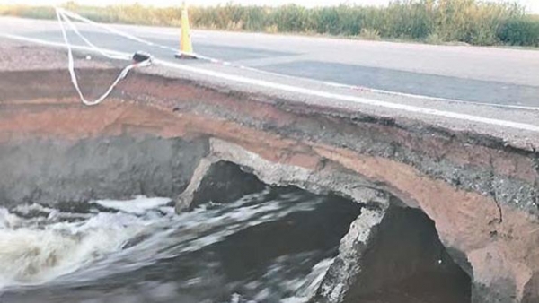 Entre el martes y el jueves podría solucionarse la rotura sobre la ruta 89