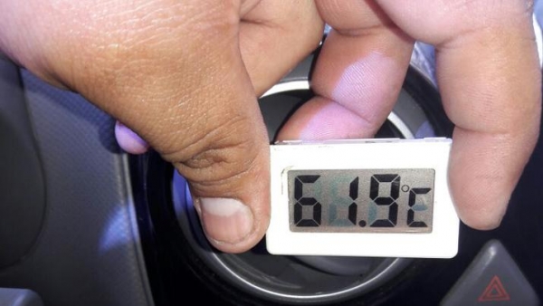 ¡Santiago es un horno! Vecinos miden por sí mismos la temperatura