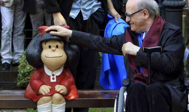 Murió Quino, dibujante creador de "Mafalda"