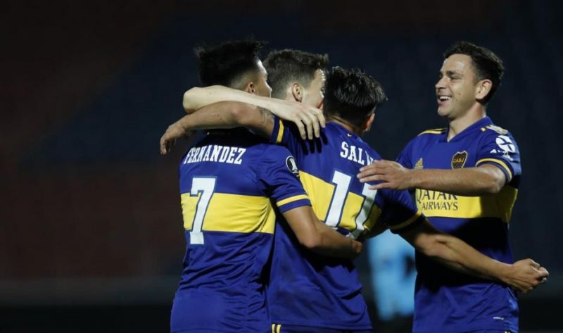 Boca le ganó a Libertad por 2 a 0 y está en la cima de su grupo