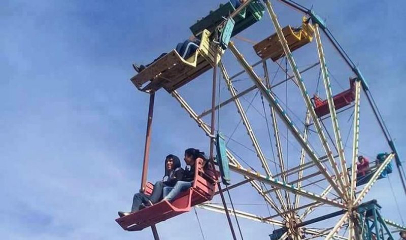 Todo un parque de diversiones alquilado para los pampeñitos