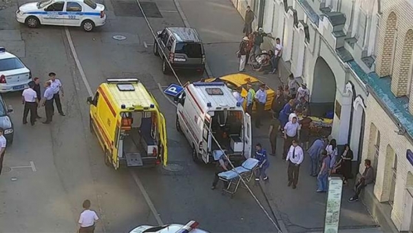 Moscú: un taxi atropelló a varias personas luego del partido de Argentina