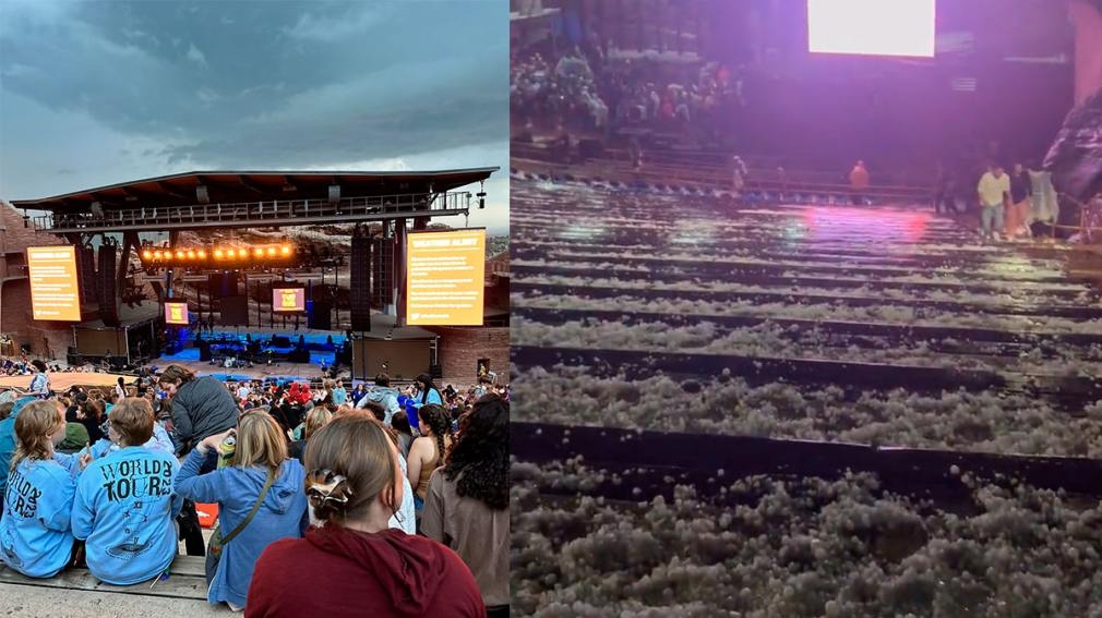 Casi 100 heridos: tormenta de granizo soprendió a espectadores de un concierto
