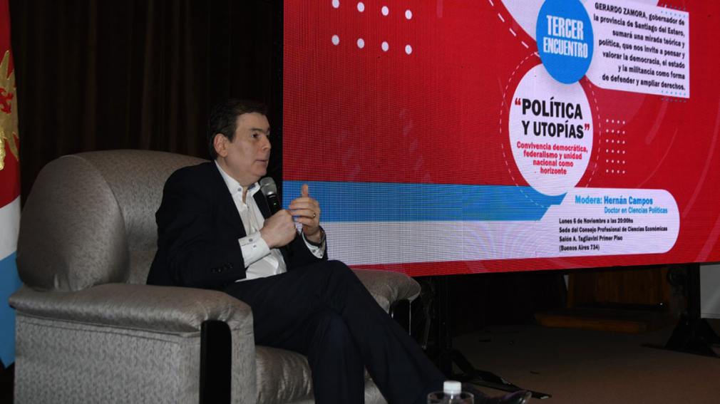 El gobernador Zamora participó del encuentro "Diálogos para el Hacer"