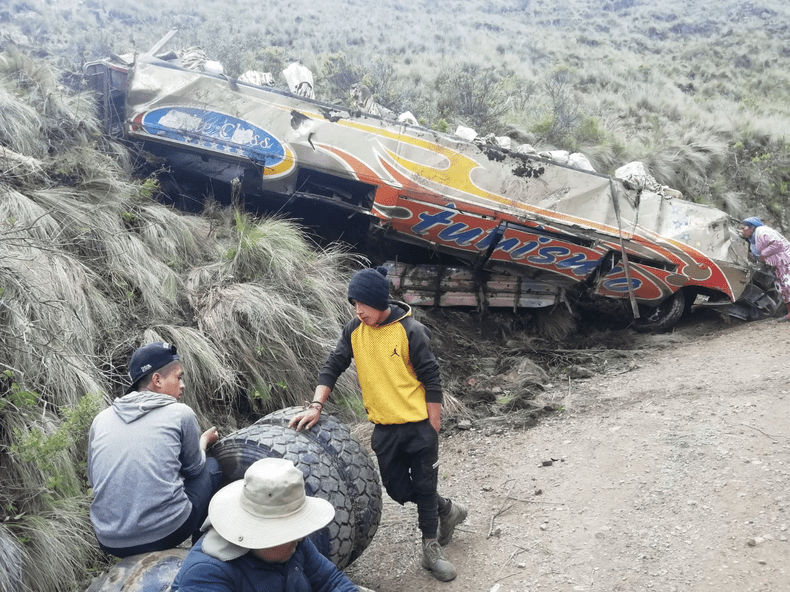 Tragedia vial: un micro cayó 200 metros y dejó al menos 11 muertos