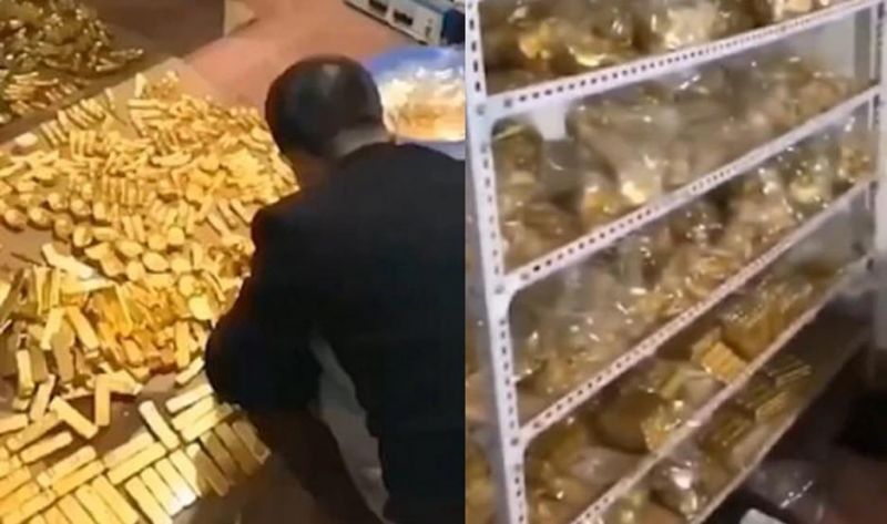 Ocurrió en China: un funcionario escondía 13 toneladas de oro en su casa