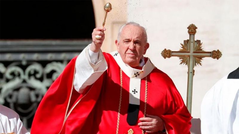 El papa Francisco pidió una “tregua de Pascua” en Ucrania durante su homilía