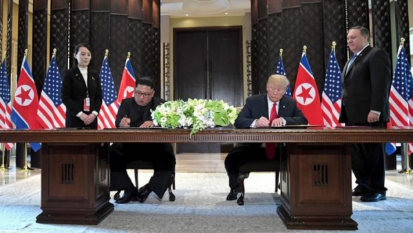 Donald Trump y Kim Jong-un firmaron un acuerdo histórico