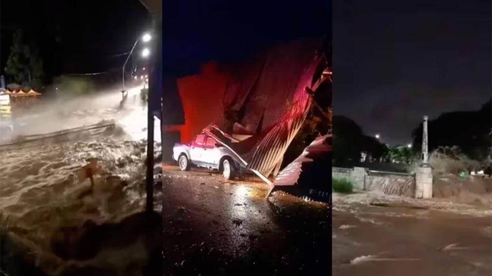 Tras un impactante temporal, Córdoba quedó inundada, con arroyos desbordados y caída de árboles