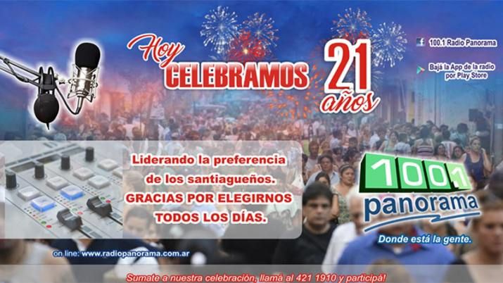 Radio Panorama celebra 21 años acompañando a los santiagueños