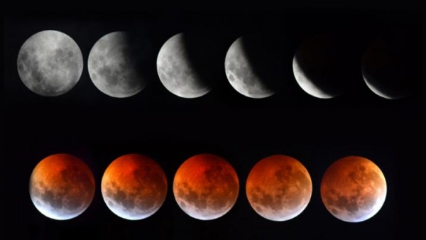Así se vio la Luna de Sangre desde Santiago