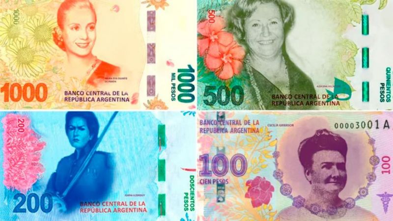 El Gobierno reemplazará los animales en los billetes por otros con perspectiva de género