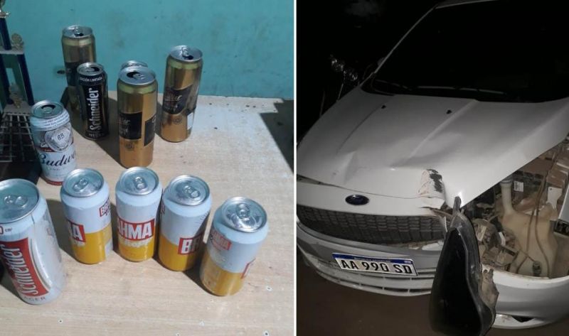 Pampa de los Guanacos: dos profesores fueron detenidos por reunirse a beber y chocar al intentar escapar