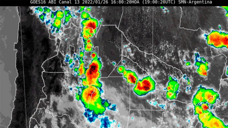 Alerta por tormentas fuertes para el noroeste de Santiago del Estero