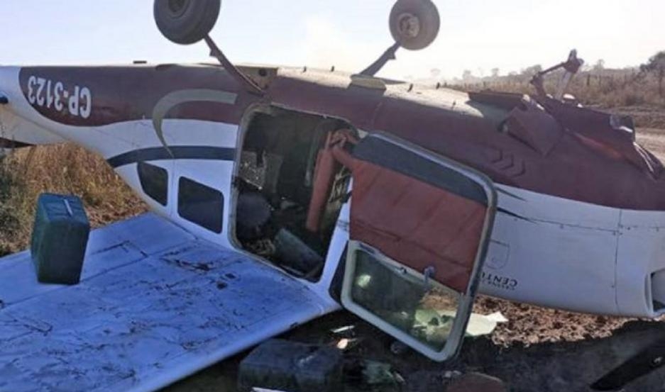Una avioneta que transportaba más de 300 kilos de cocaína cayó en un campo