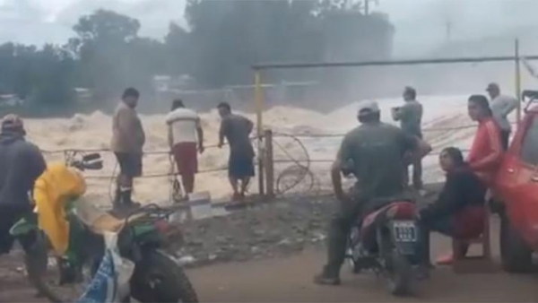 Impactante video: así está el dique frontal en Termas de Río Hondo