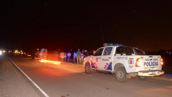 Motociclista muere tras ser embestido en Ruta 34