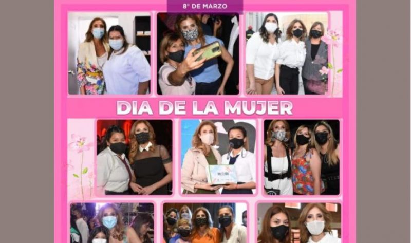 El gobernador y la senadora Claudia de Zamora saludaron a las mujeres en su día