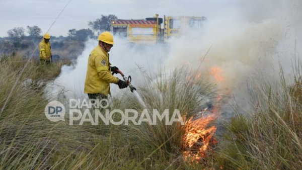 El fuego consume varias héctareas en Ojo de Agua