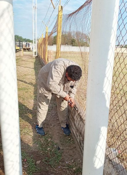 “Clubes en obra” Sportivo Pampa del Infierno inició trabajos en su estadio