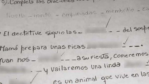 DRAMA Autoridades de la escuela en donde ejerce la docente que escribió "vailaremos" en un examen reconocieron el error