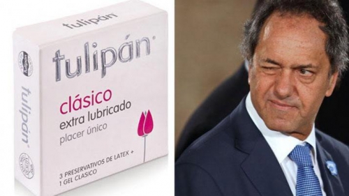 DECLARACIONES La imperdible respuesta de preservativos Tulipán a Daniel Scioli