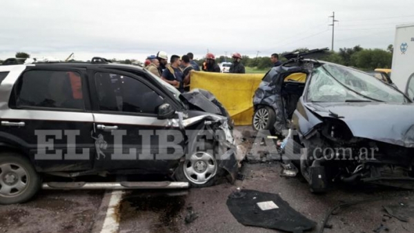 Dos muertos en choque frontal sobre Ruta 34