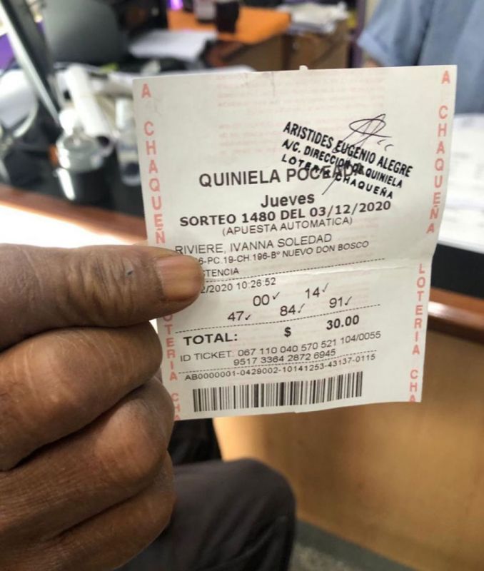 Un hachero ganó cinco millones de pesos con la Poceada Chaqueña