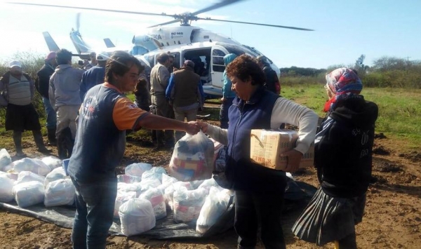 Defensa Civil rescató y ayudó a los afectados por las inundaciones
