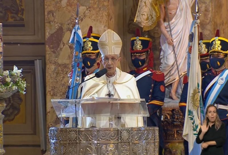 Tedeum: la Iglesia pidió "prudencia" a las autoridades para "vivir en paz y prosperidad"