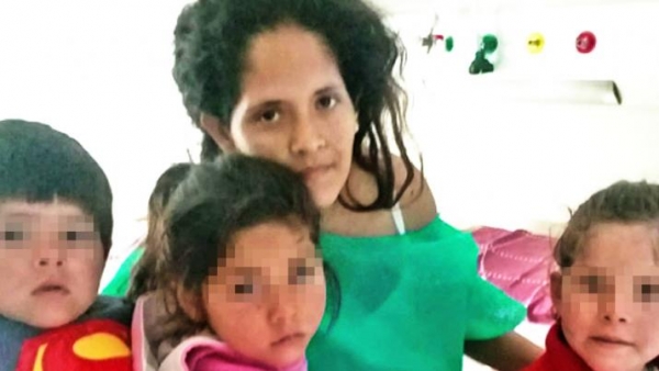 Romina Taiguán, la joven acuchillada y que estuvo al borde de la muerte se reencontró con sus hijos