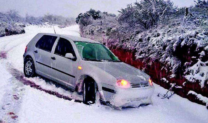 Entre nieve y garrotillo, un fenómeno totalmente atípico para nuestra geografía norteña