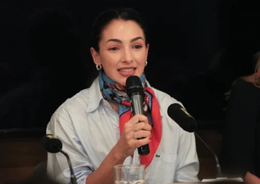 La emoción en la conferencia de Thelma Fardín tras la condena a Darthés