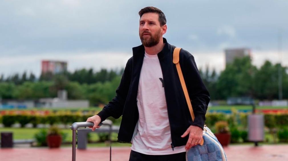 Lionel Messi arribó al país para disputar los partidos de Eliminatorias