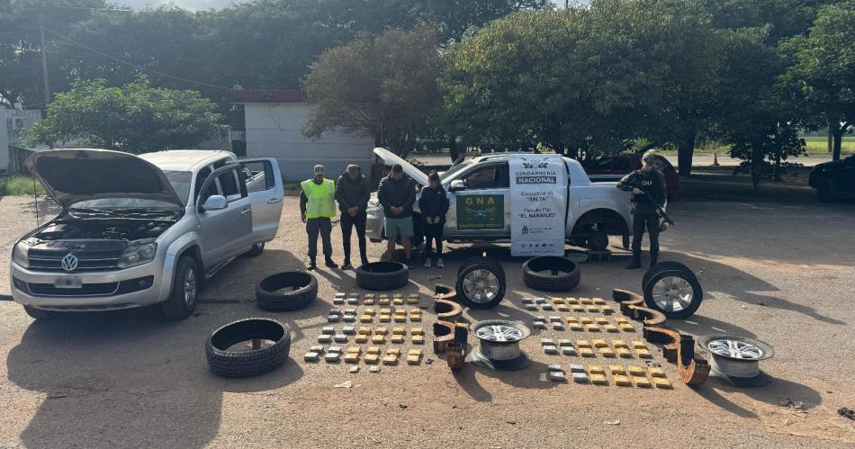 Desarticulan banda narco con dos santiagueños involucrados y decomisan 50 kilos de cocaína.