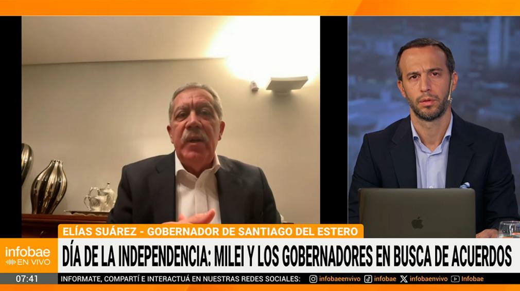 Elías Suárez defendió el equilibrio fiscal de Santiago y pidió “federalismo con obras concretas”.