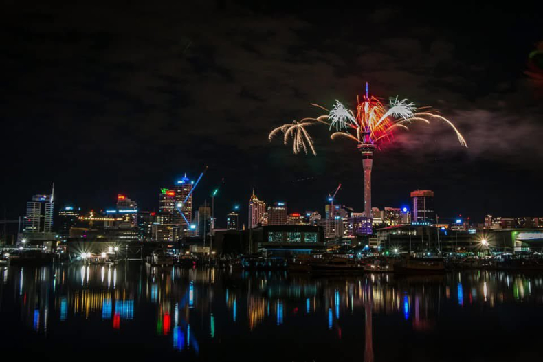 En Nueva Zelanda ya es 2025: el espectacular show de fuegos artificiales