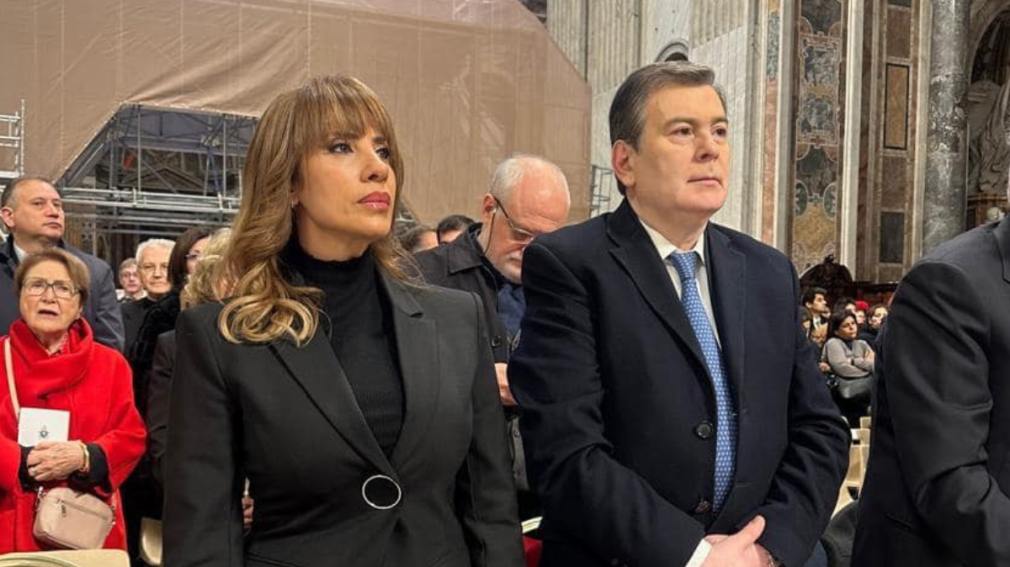 Zamora y Ledesma Abdala participaron de la Santa Misa en honor a la Inmaculada Concepción en Roma