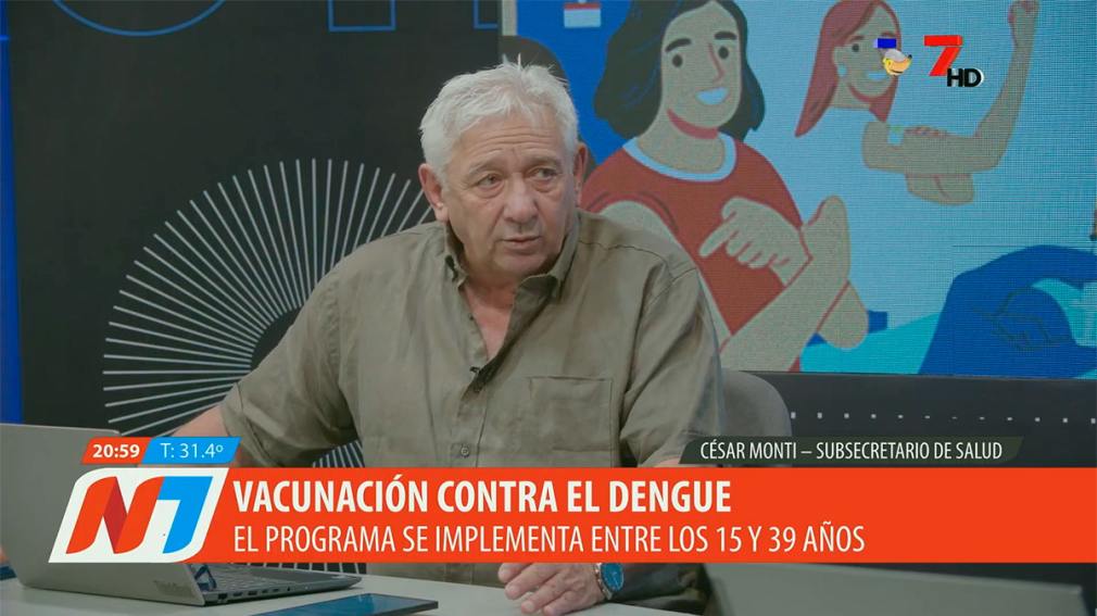 César Monti confirmó que “no hay casos registrados de dengue”, pero advirtió sobre una posible reinfección
