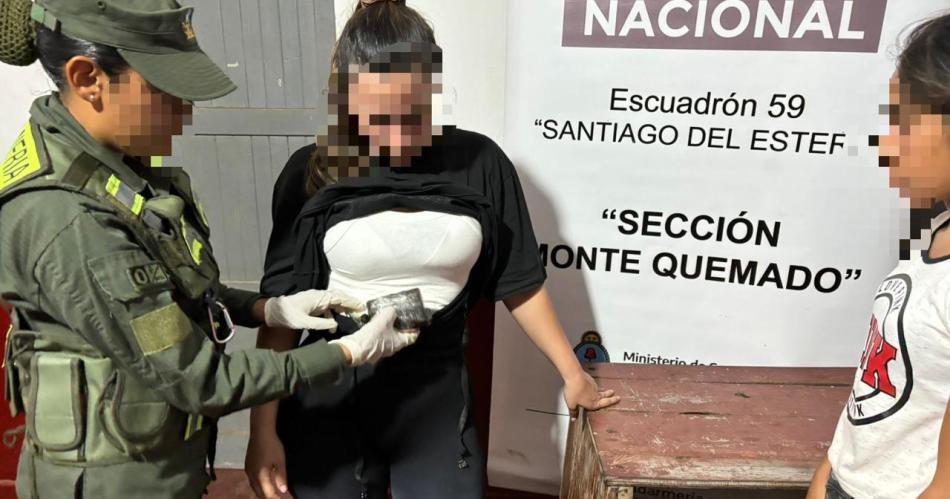 Chaqueña viajaba en un tour de compras con medio kilo de cocaína escondido en su cuerpo.