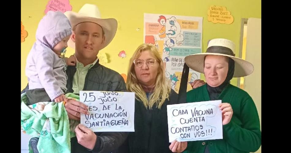 El Hospital de Pampa de los Guanacos continúa con el Mes de la Vacunación Santiagueña.