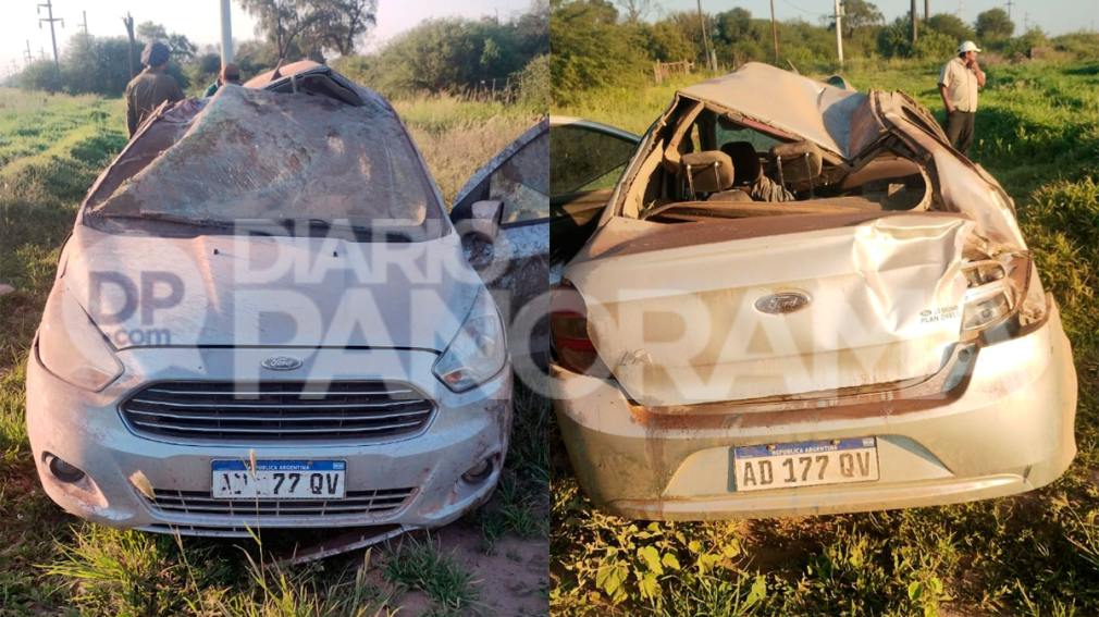 Ruta 92: perdió el control de su auto, volcó varias veces y se salvó de milagro