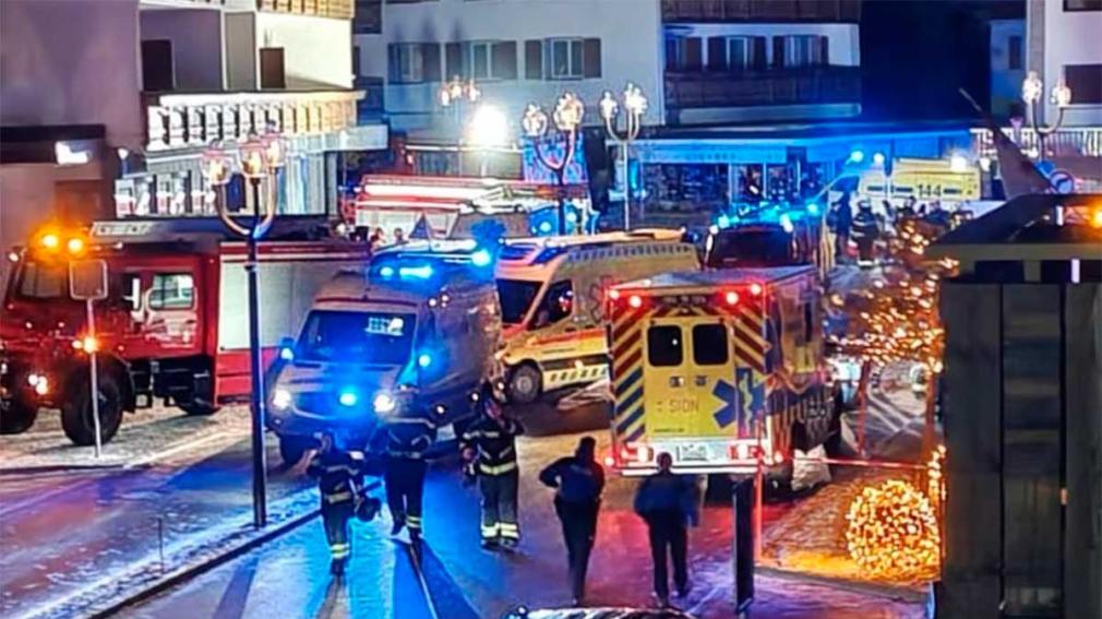 Tragedia de año nuevo en Suiza: muertos y heridos por una explosión en un bar.