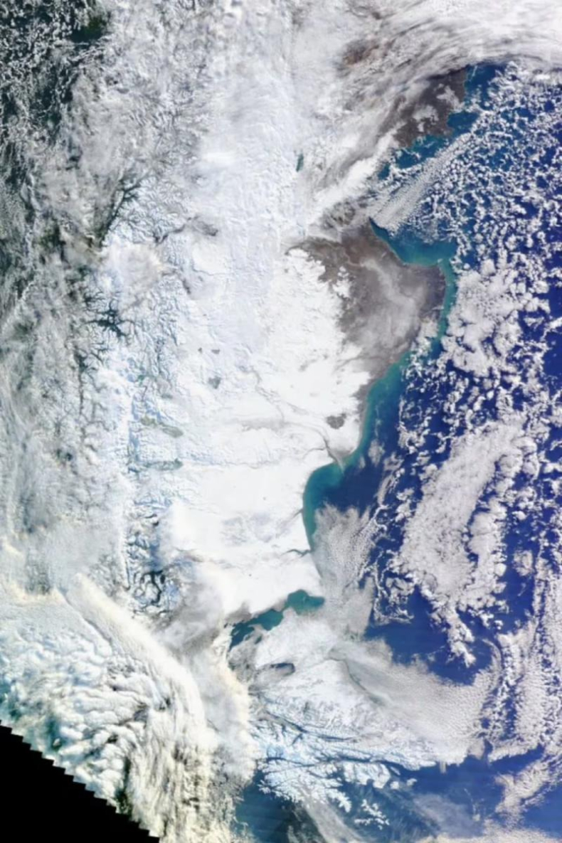 La impresionante y helada foto de la NASA