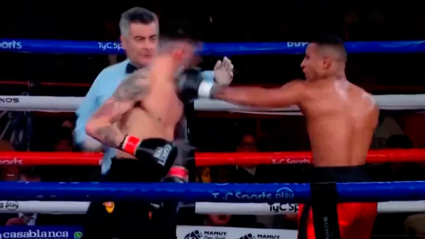 Boxeo: un argentino se coronó campeón ante un brasileño que lo golpeó después de que sonara la campana