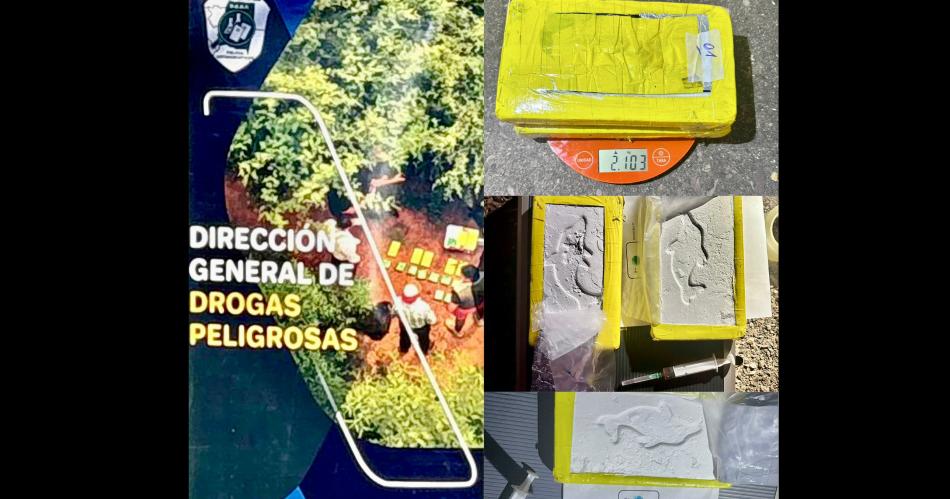 Incautan más de 2 kilos de cocaína que abandonaron en la Ruta Provincial 92.