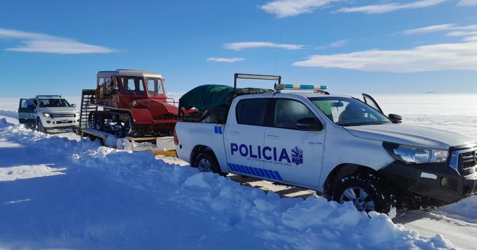 Gendarmería transportó gas licuado al paso fronterizo Río Jeinimeni y asistió a poblaciones aisladas de la Patagonia.