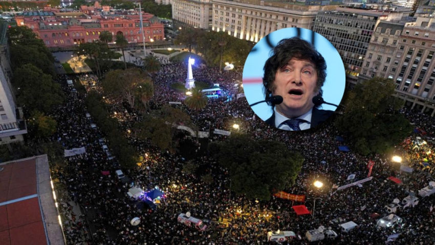 El llamativo posteo de Milei posterior a la marcha universitaria: "Lágrimas de zurdo"