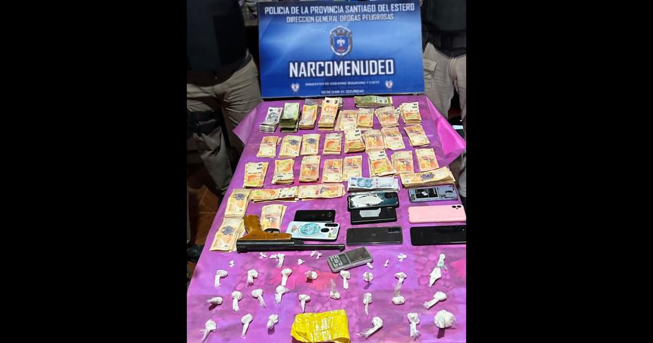 Desmantelan una red de comercialización de estupefacientes en el interior santiagueño.